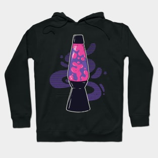 Groovy Glow: Let This Lava Lamp Light Up Your World with Neon Colors! Hoodie